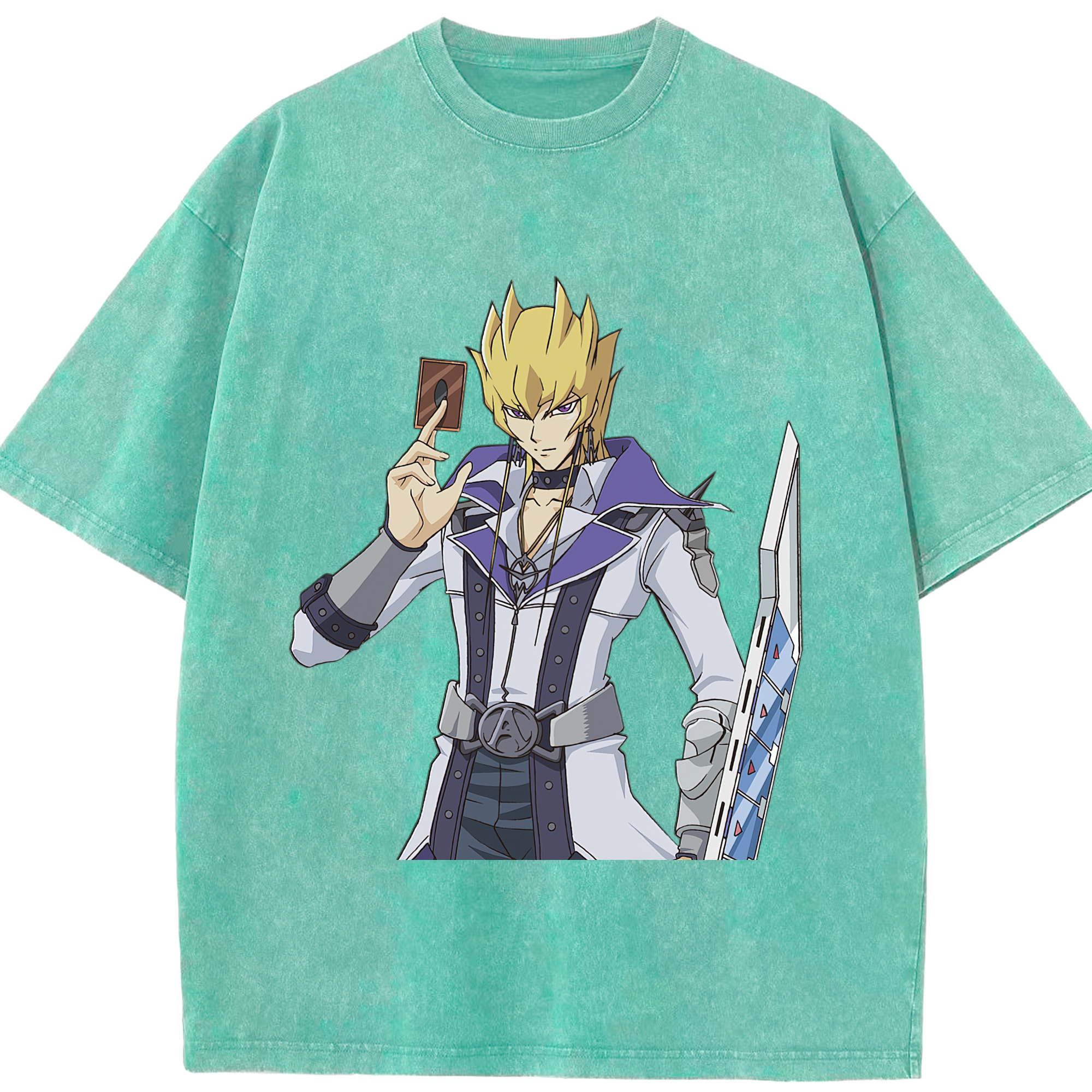 （画像用） 遊☆戯☆王 Yu-Gi-Oh! 綿100% ヴィンテージ風 半袖Tシャツ（フロントプリント）